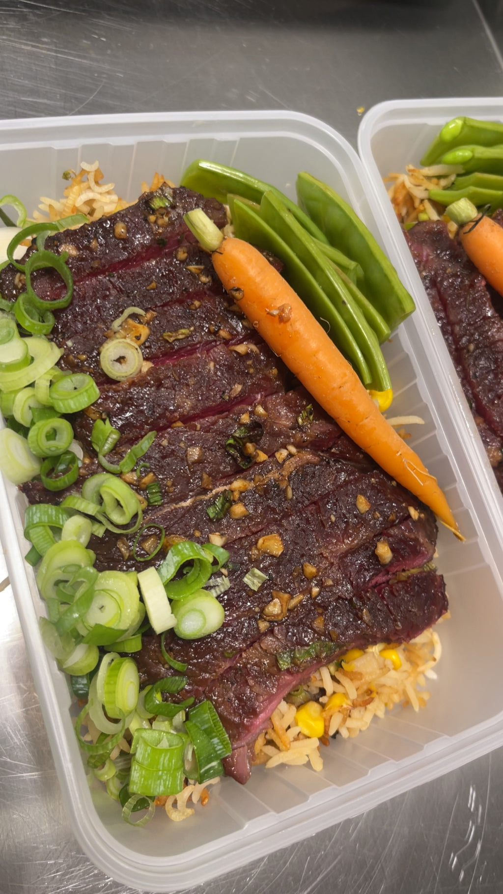 Chinese Steak with Fried Rice